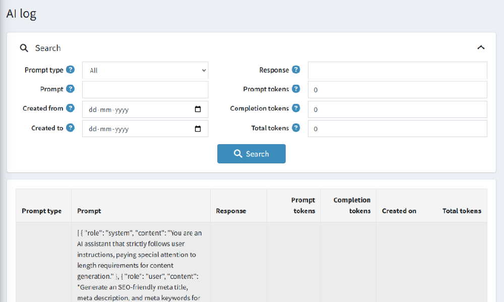 ai content generator & seo plugin advanced search for ai log